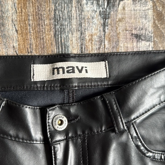 Mavi | Flare Low Rise Pleather Pants - Picture 2 of 8